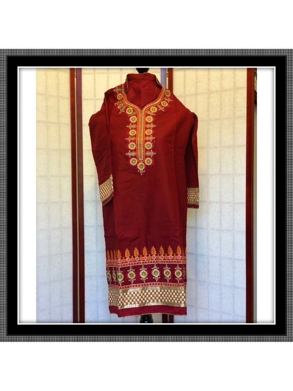 Burgundy Punjabi Suit - Sz 32 - NWOT